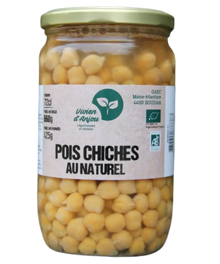 Pois chiches au naturel